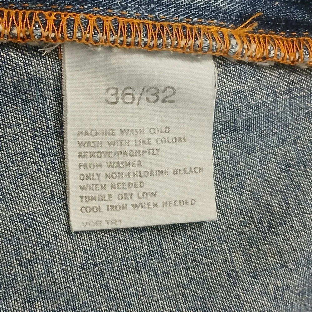 Nautica Jean Company Men Jeans Sz 36x32 Relaxed Fit Baggy Wide Leg MediumWash...